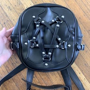 PENTAGRAM VEGAN LEATHER MINI BACKPACK